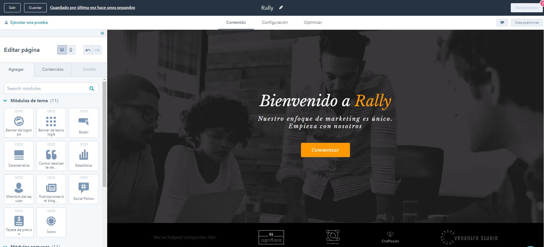 Herramienta de marketing digital para crear contenido atractivo