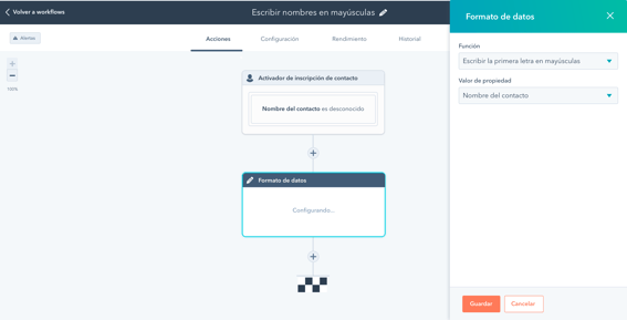 Automatización para organizar datos