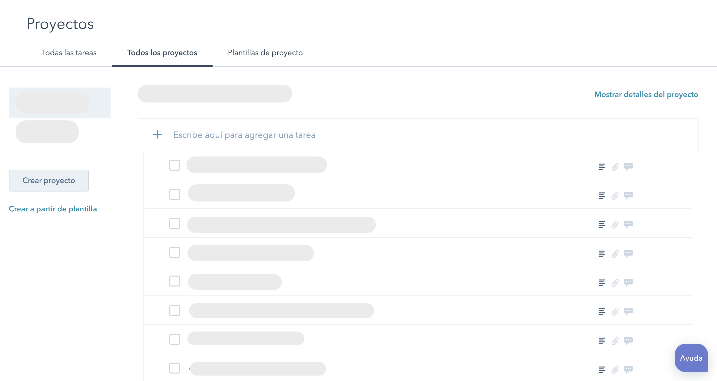 Software de gestión de proyectos de HubSpot